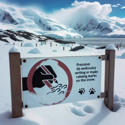 Почему в Антарктиде нельзя писать на снег