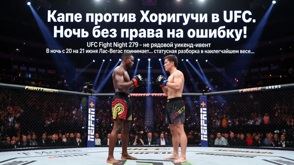 Капе против Хоригучи в UFC. Ночь без права на ошибку!