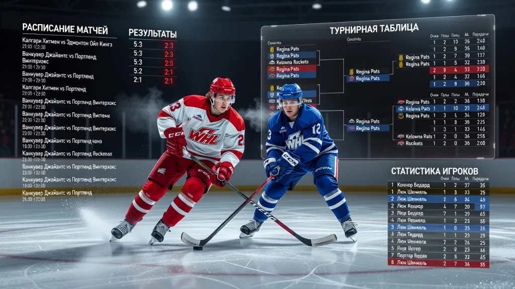 Все о WHL: молодёжная хоккейная лига Канады, расписание матчей, результаты, турнирная таблица и статистика игроков