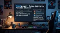 Steam раздаёт 4 игры бесплатно. Успей до 22 июня!