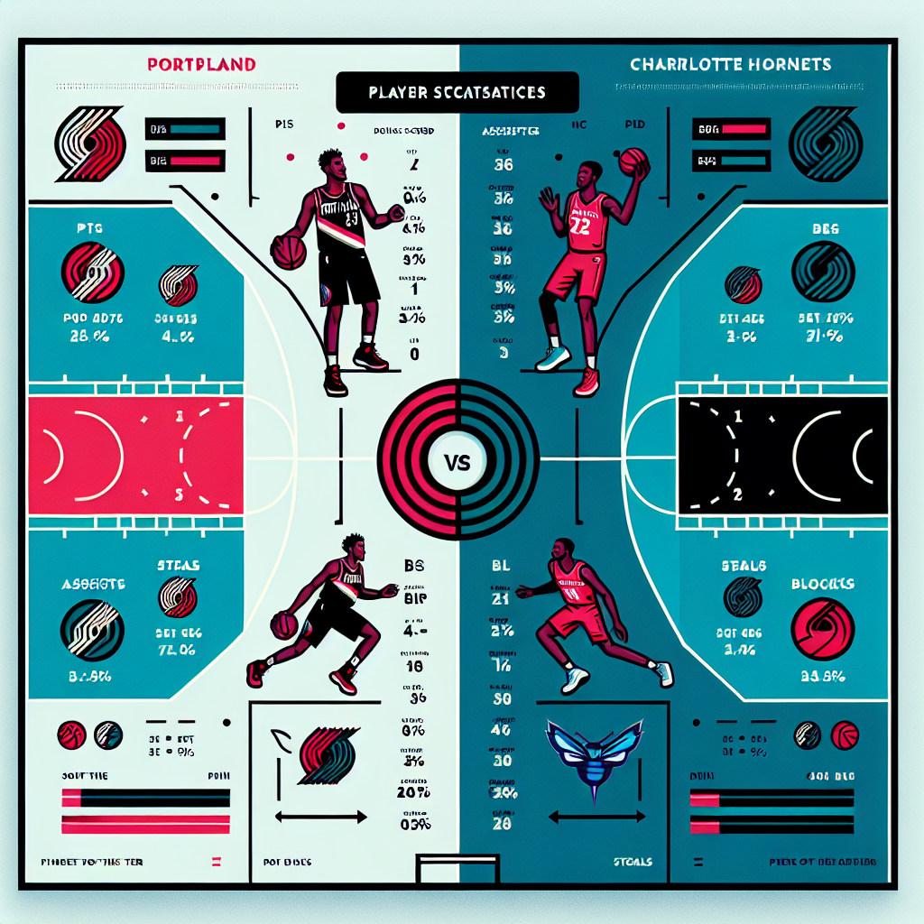 портленд трэйл блэйзерс – шарлотт хорнетс сравнение статистики игроков