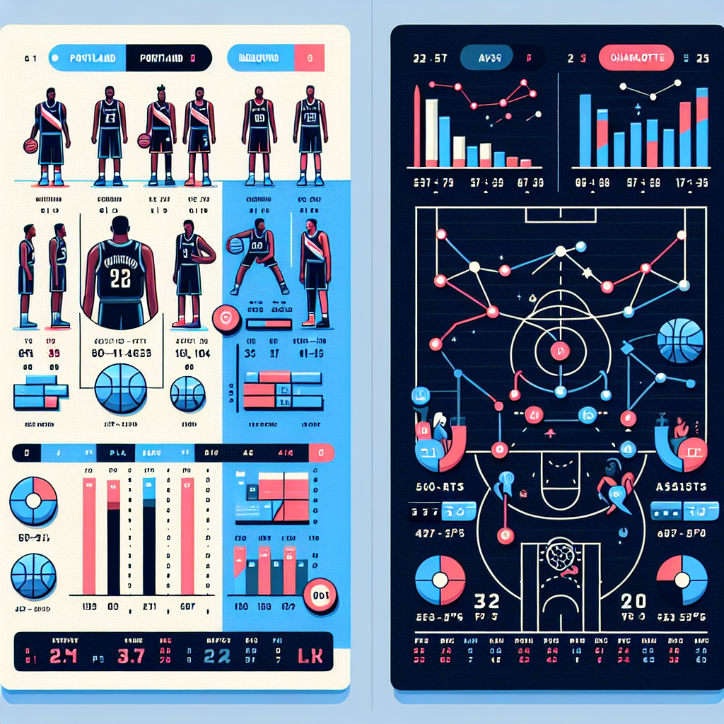 портленд трэйл блэйзерс – шарлотт хорнетс сравнение статистики игроков
